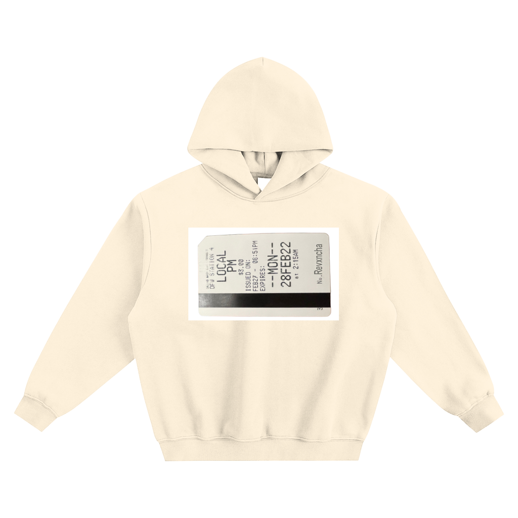 TRAIN TICKET HOODIE