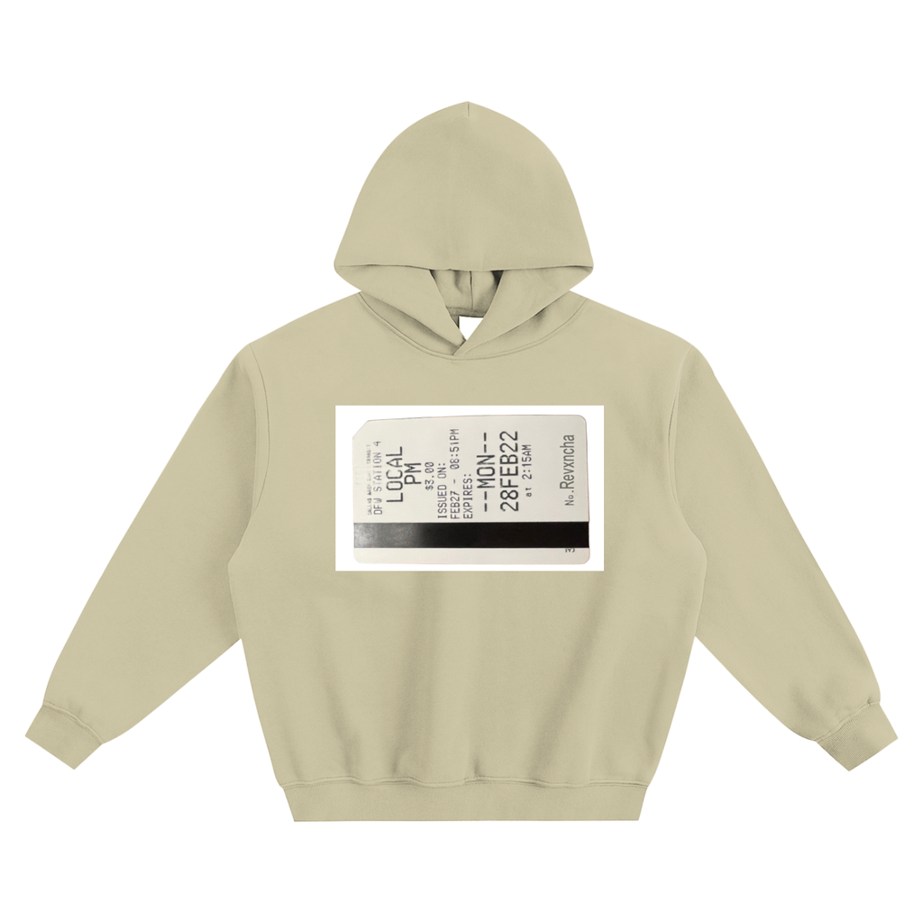 TRAIN TICKET HOODIE