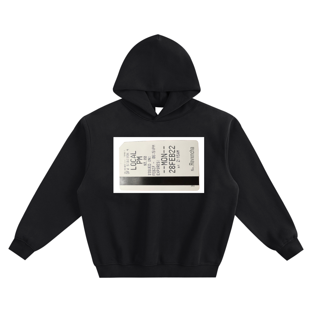 TRAIN TICKET HOODIE